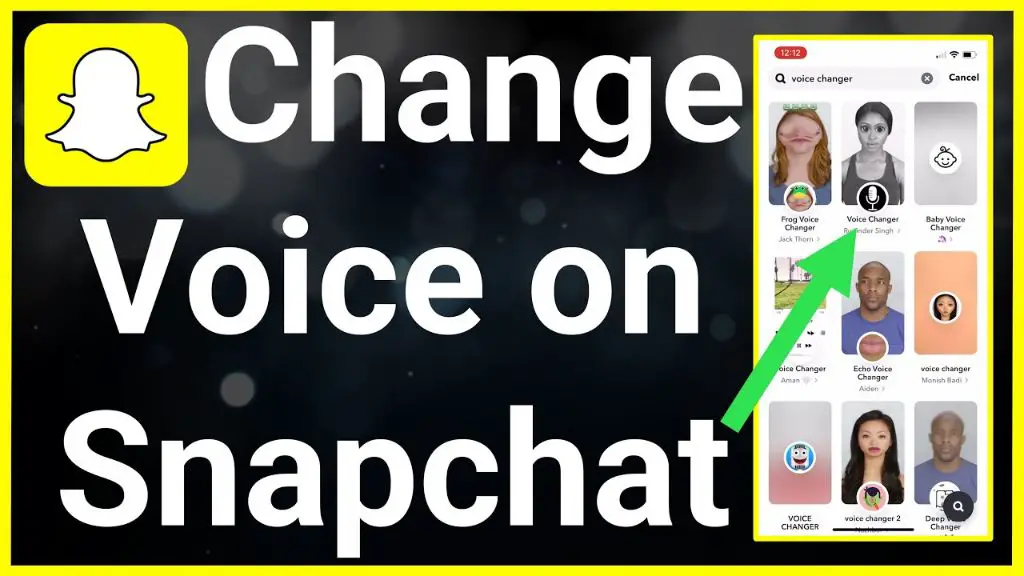 Does Snapchat let you change your voice?