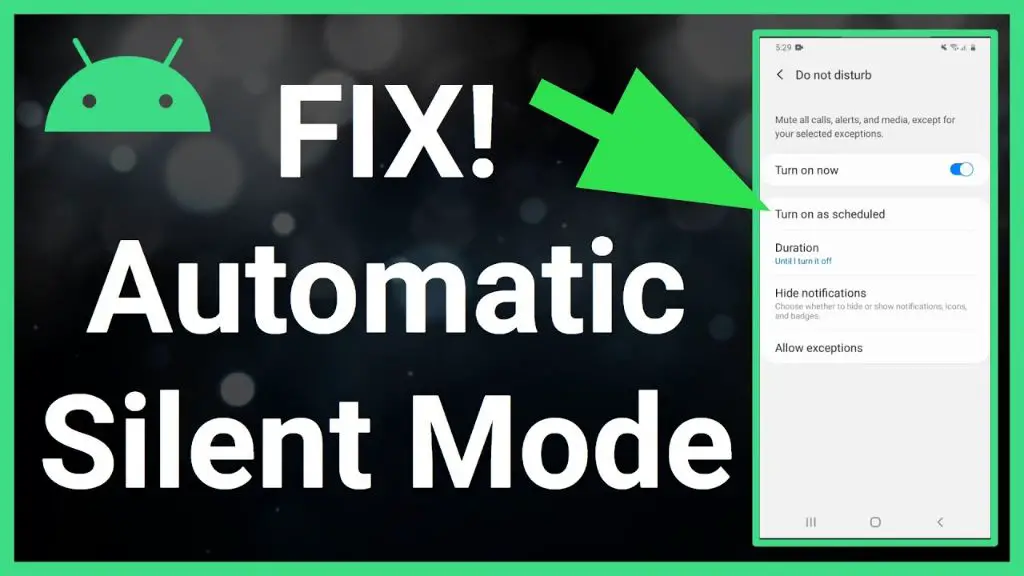 How do I automate silent mode on Android?