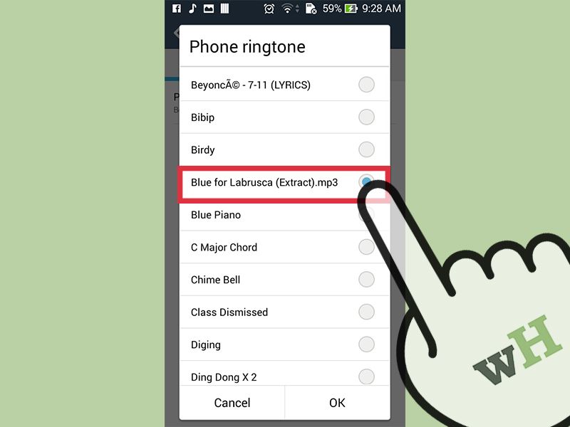 How do I use a custom MP3 as a ringtone?