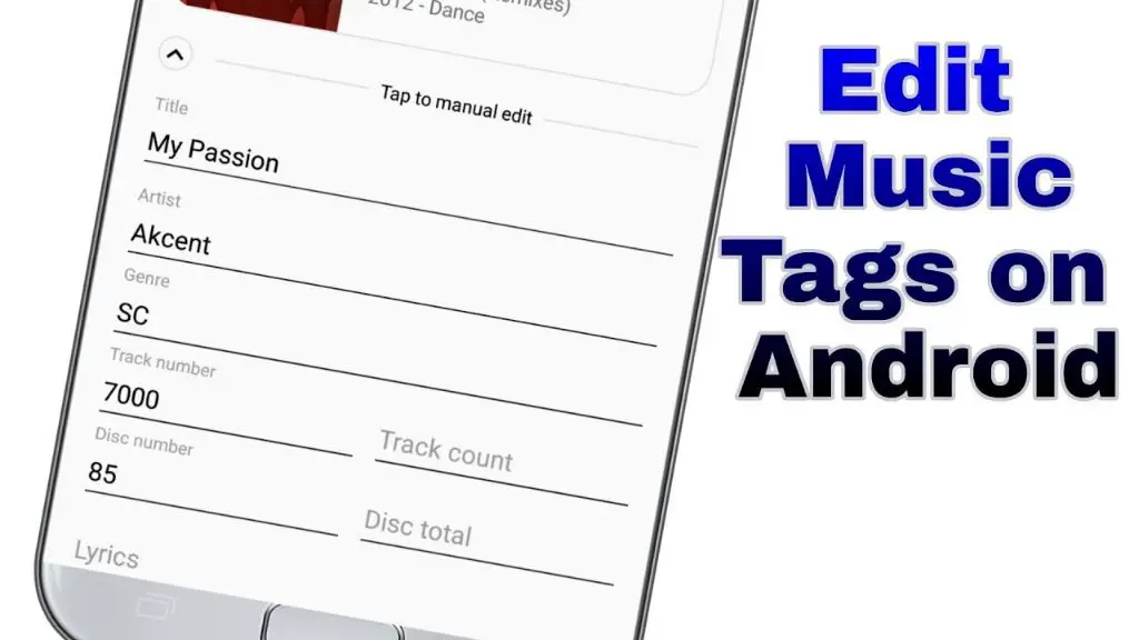Can you edit song info in Android?
