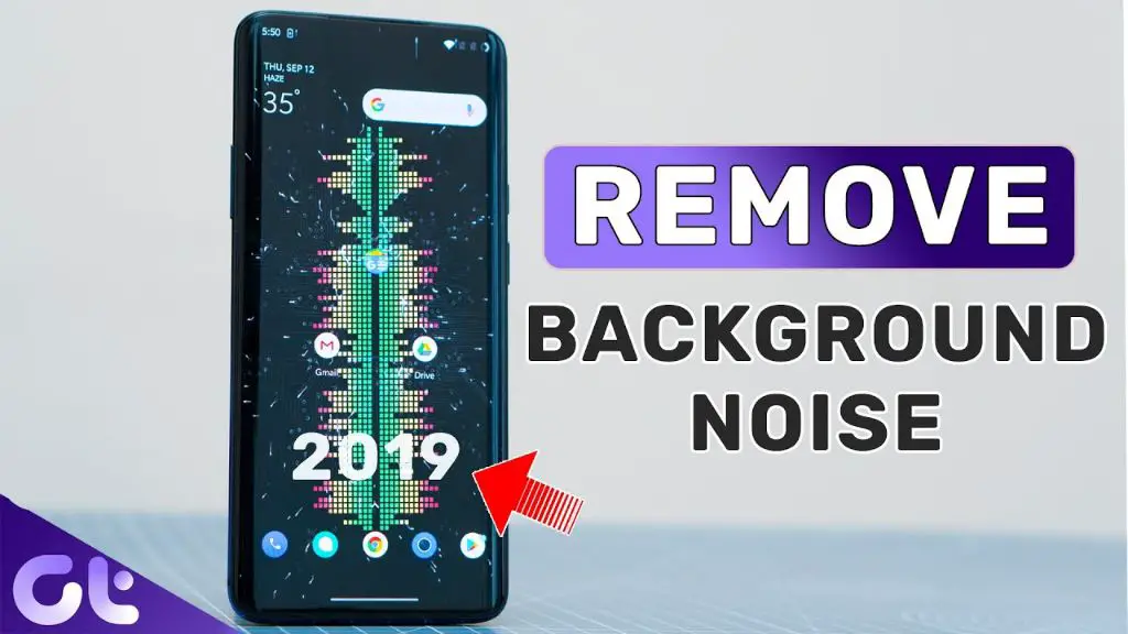 How do I reduce background noise on Android?