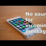 How do I turn on the sound for incoming text messages?