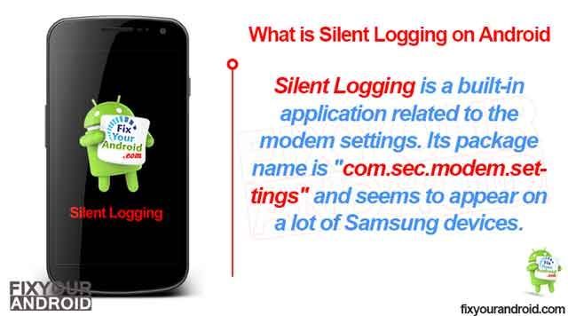 What is silent logging on my phone?