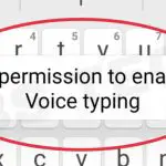 How do I enable voice typing permissions?