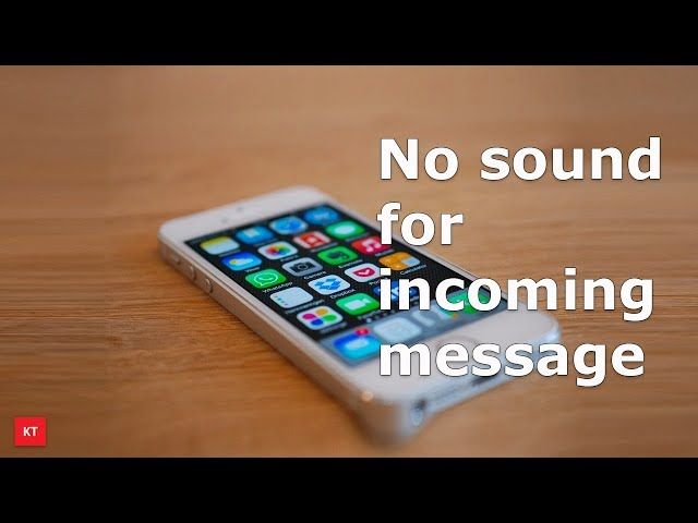 How do I make a sound when I receive a text?