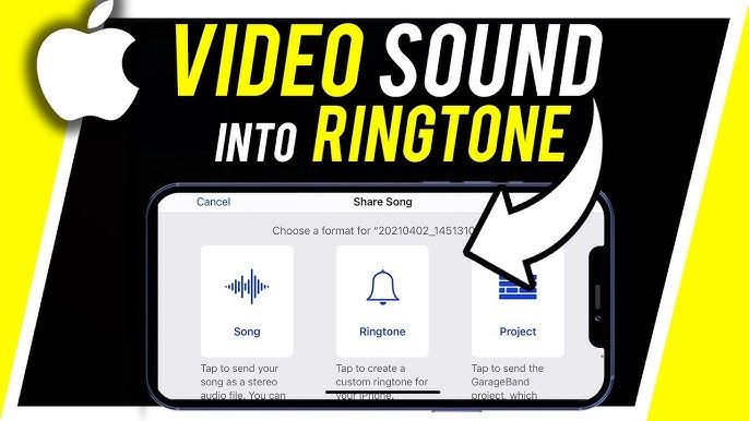 How do I turn an audio file into a ringtone?