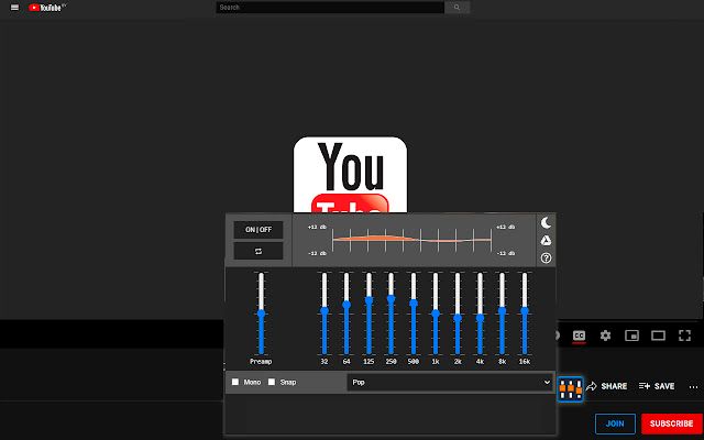 Is there an equalizer app that works with YouTube?