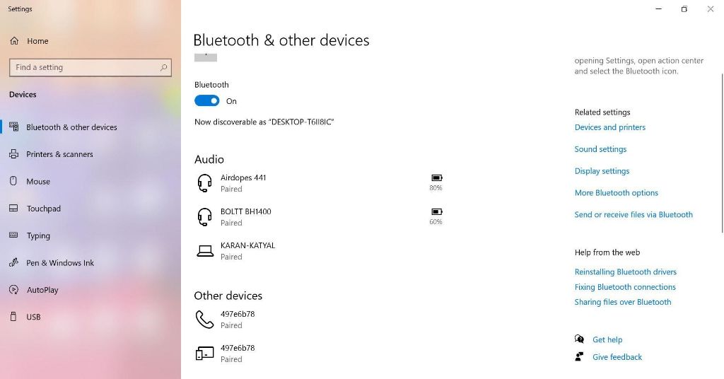 How do I transfer files from PC to Android via Bluetooth?