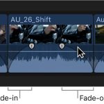 What is the fade-out function in audio?