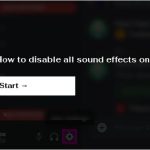 How do I disable all sound effects?