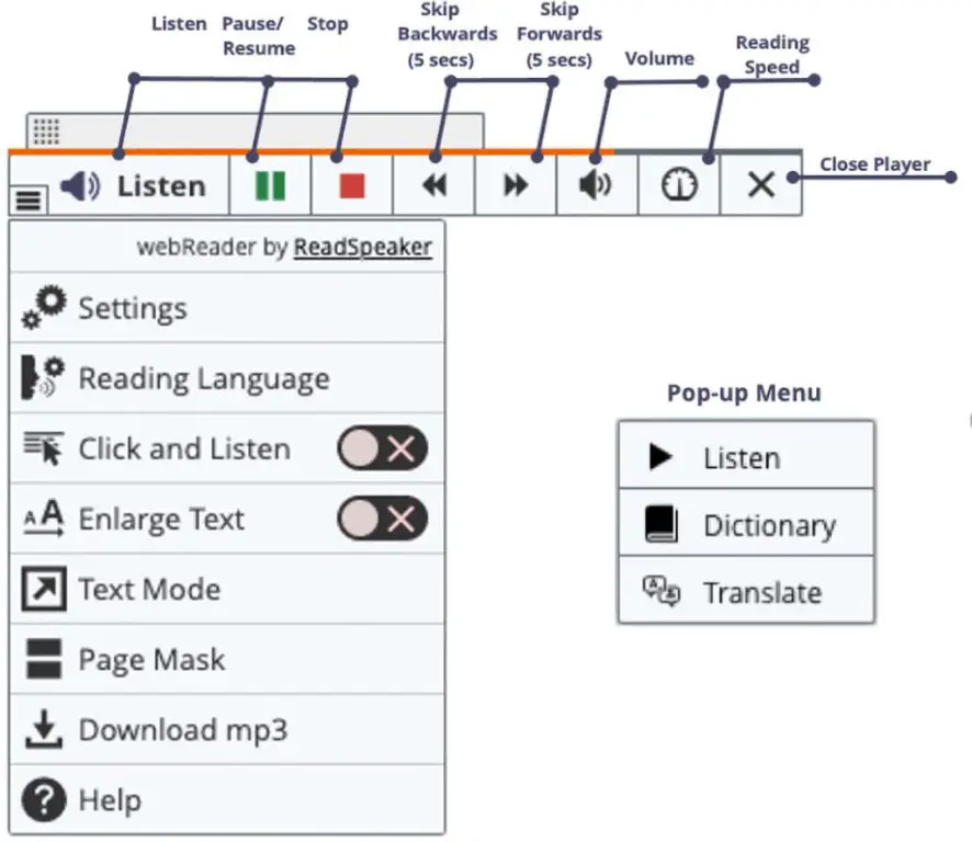 What is an example of text to speech?