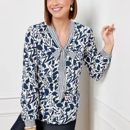 Floral tops at Talbots