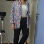 Classic Liberty Print Silk Shirt By Brora Try-On