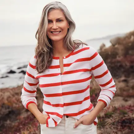 Striped tops at Lands’ End