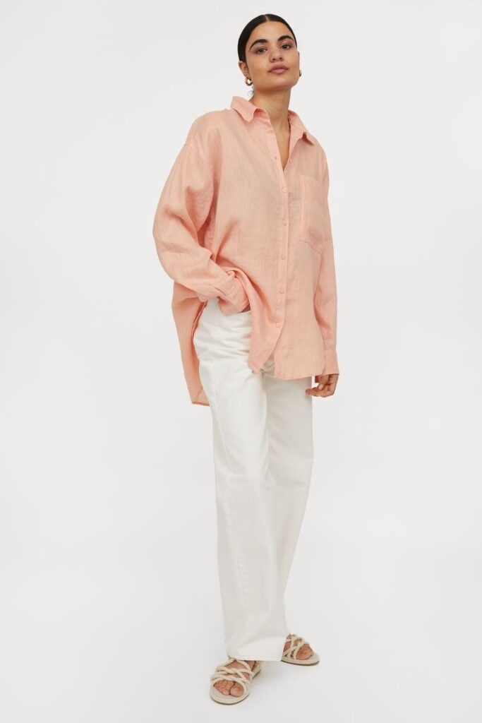 H&M Oversize linen shirt