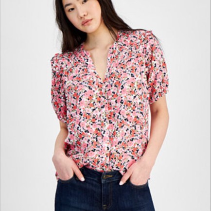 Floral tops at Macy’s