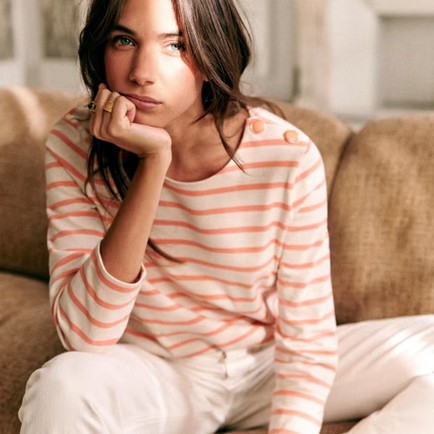 Striped top at Sezane