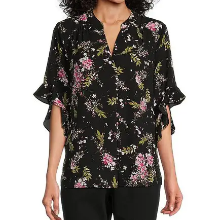 Floral tops at Dillard’s