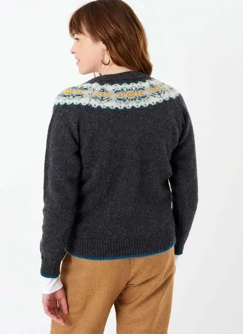 What looks better: a jumper with a Fair Isle yoke or an all-over pattern?