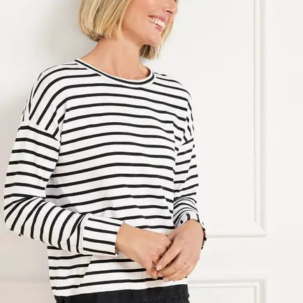 Striped tops at Talbots