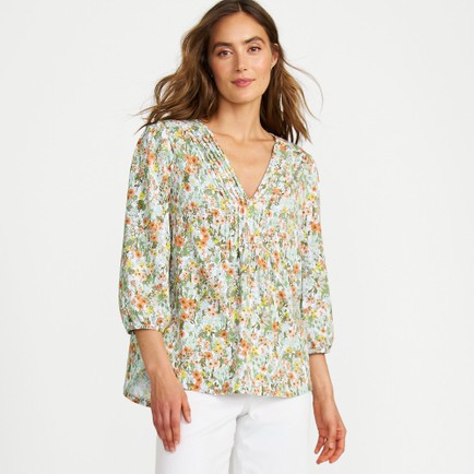 A floral top at Lands’ End