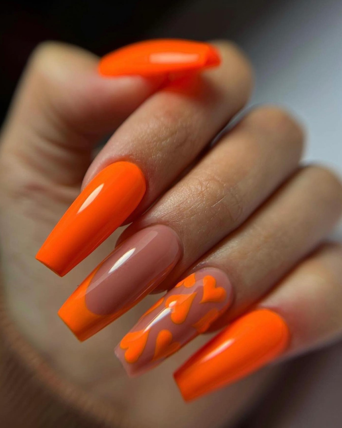 The Electric Glow of Neon Orange