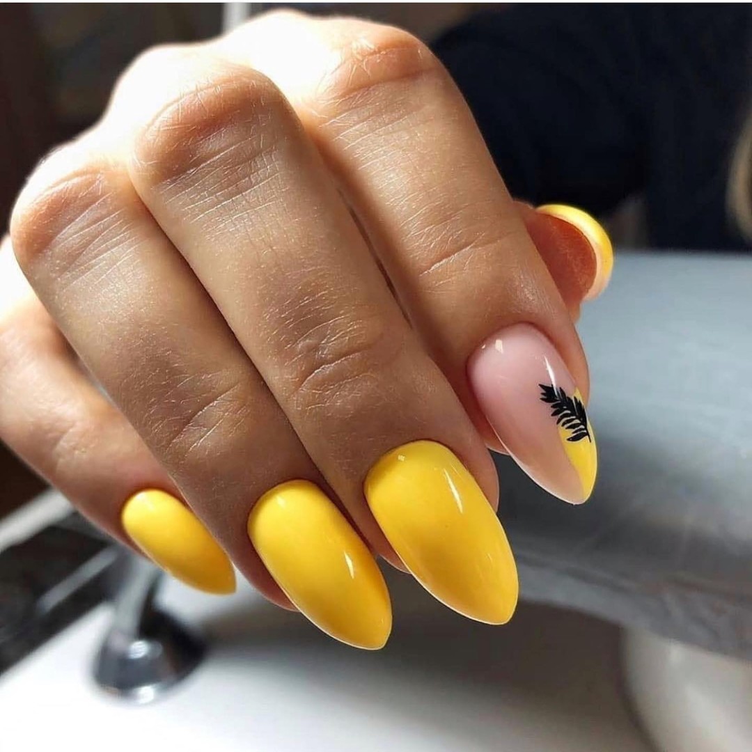 Yellow Ombre with a Touch of Nature