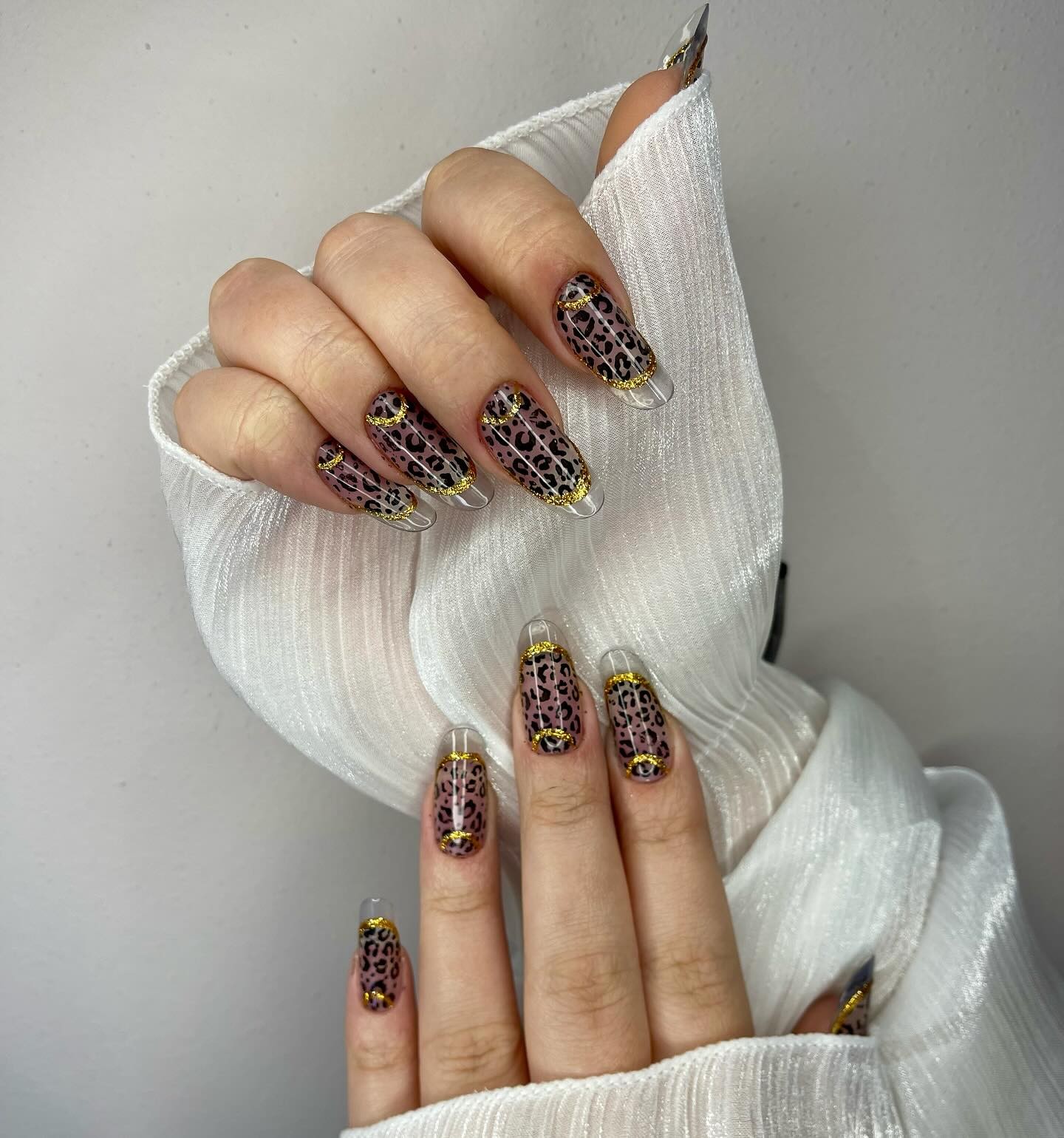 Elegant Leopard Nails