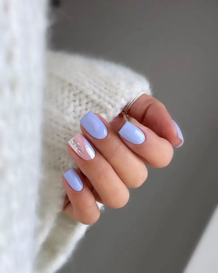 24 Blue Wedding Nails Designs For Brides In 2024