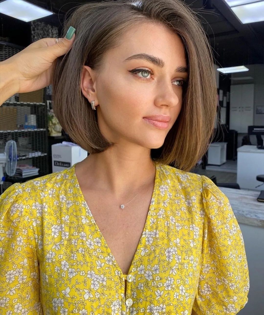 Side-Parted Bob with Volume