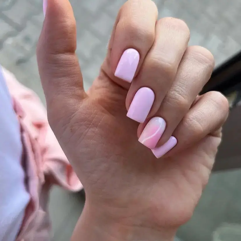 Delicate Pastel Pink with a French Twist