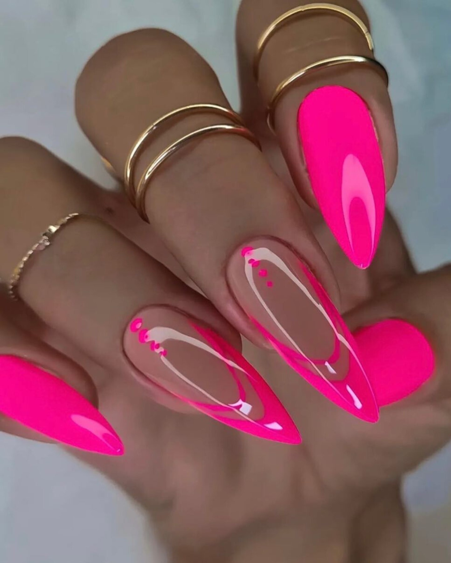 Glowing Neon Pink