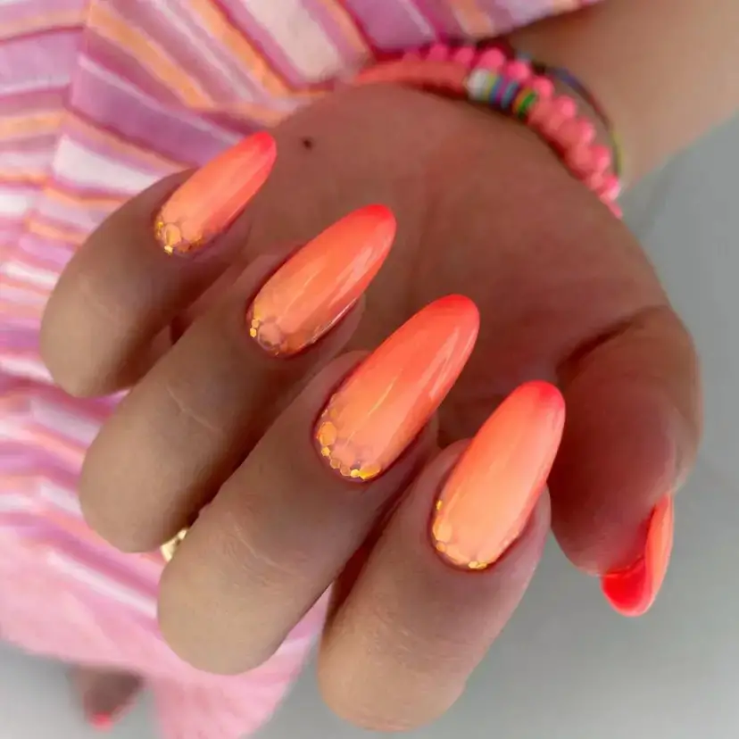 Ombre Sunset with Golden Flares