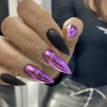 Dazzling 2024 Trend: 25 Purple Chrome Nail Styles To Inspire