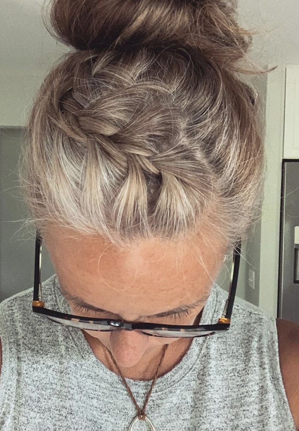 The Modern Top Knot with a Twist