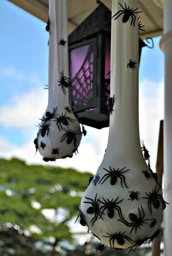 Sweet Sacks of Spiders Halloween Outdoor Décor