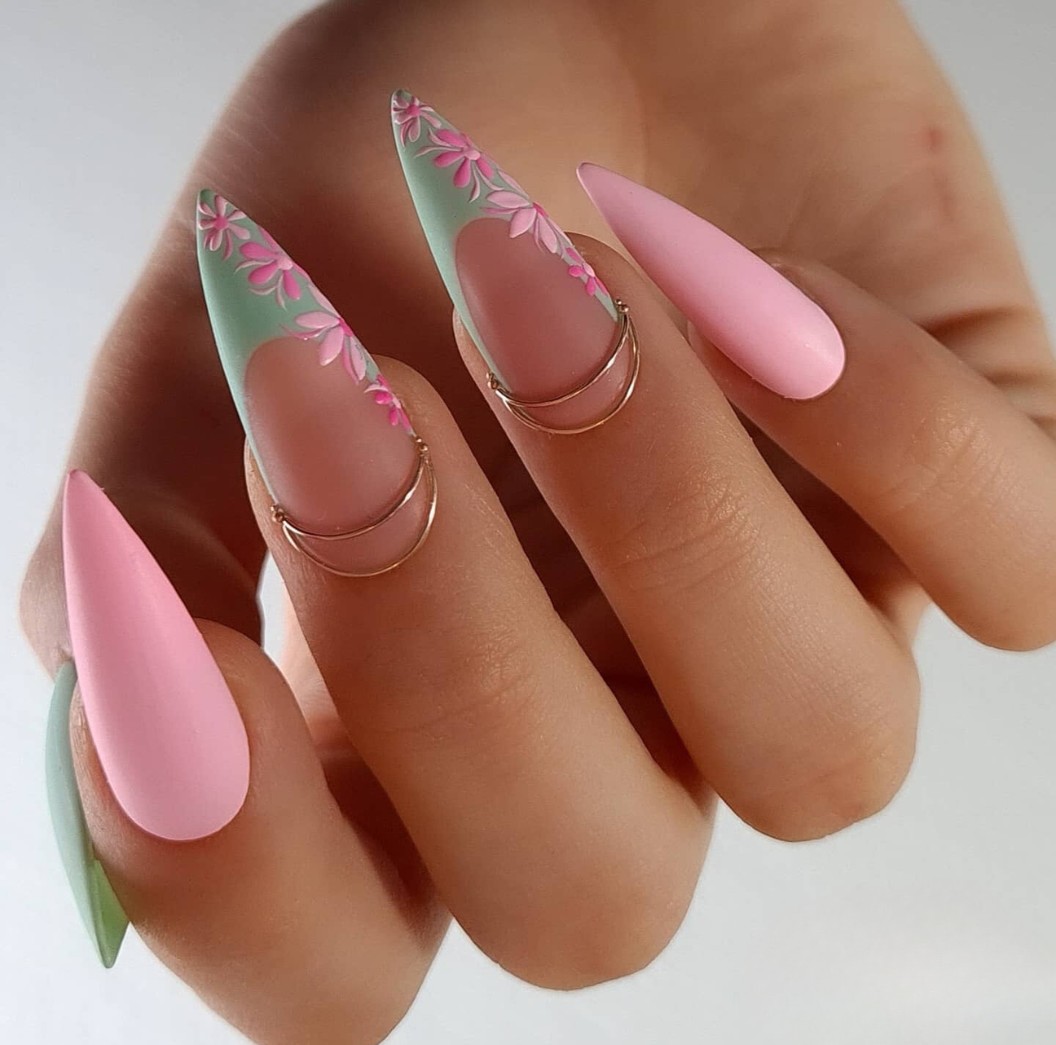 Minty Freshness with a Pink Twist