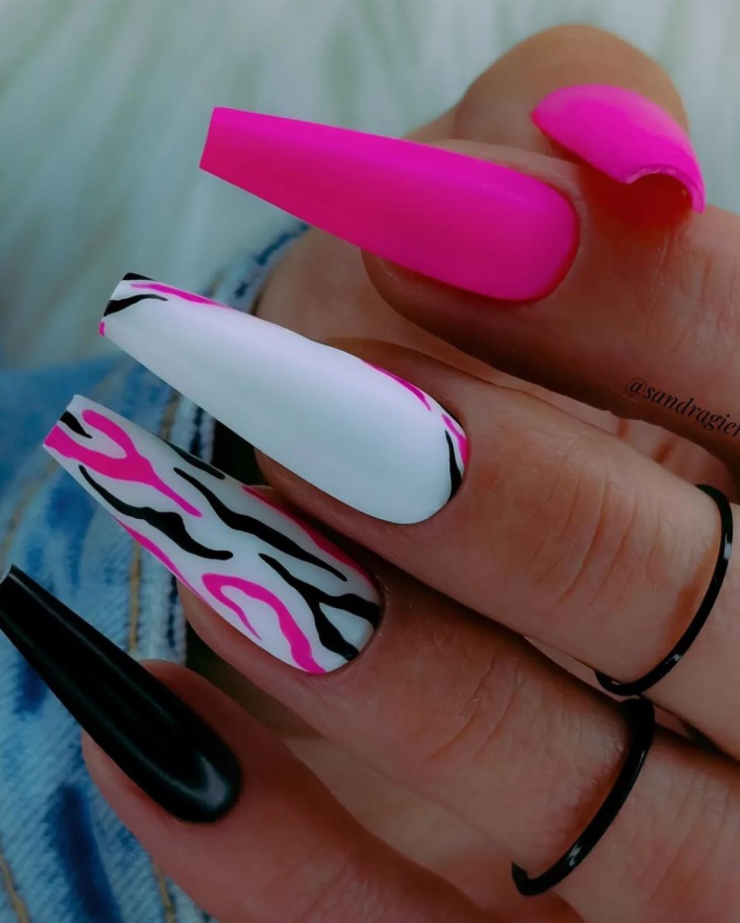 Electric Pink Zebra