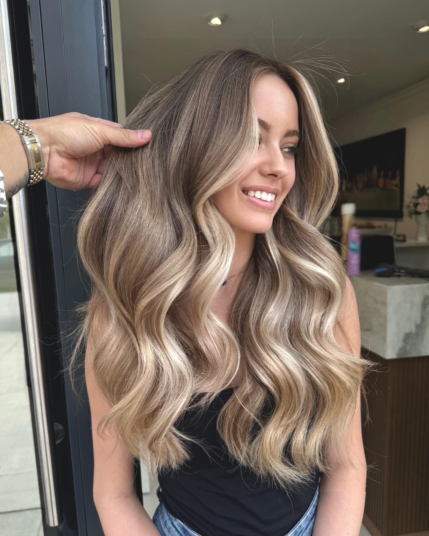 Vibrant Bronde Highlights