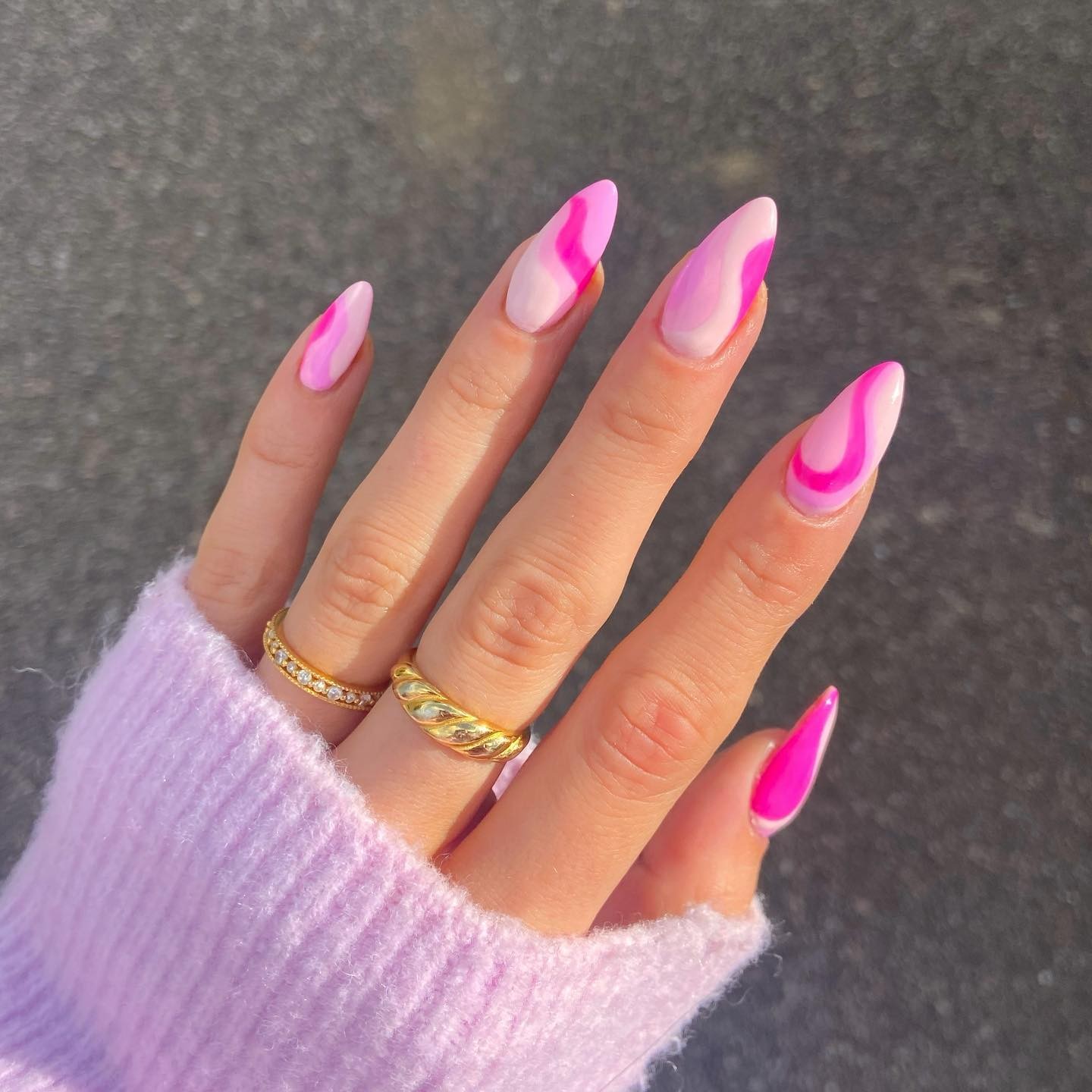 Gradient Pink and White