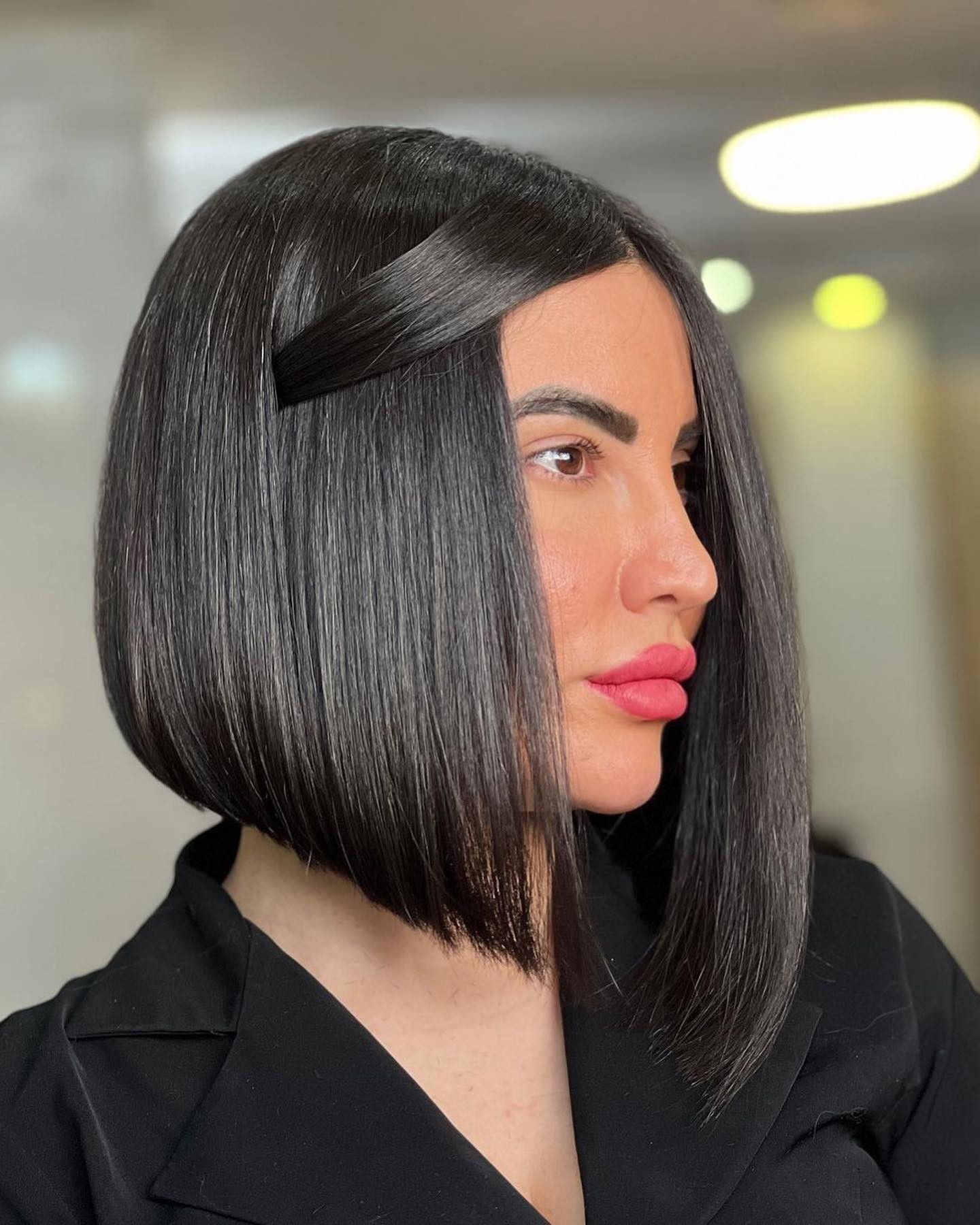 The Sleek Angled Bob