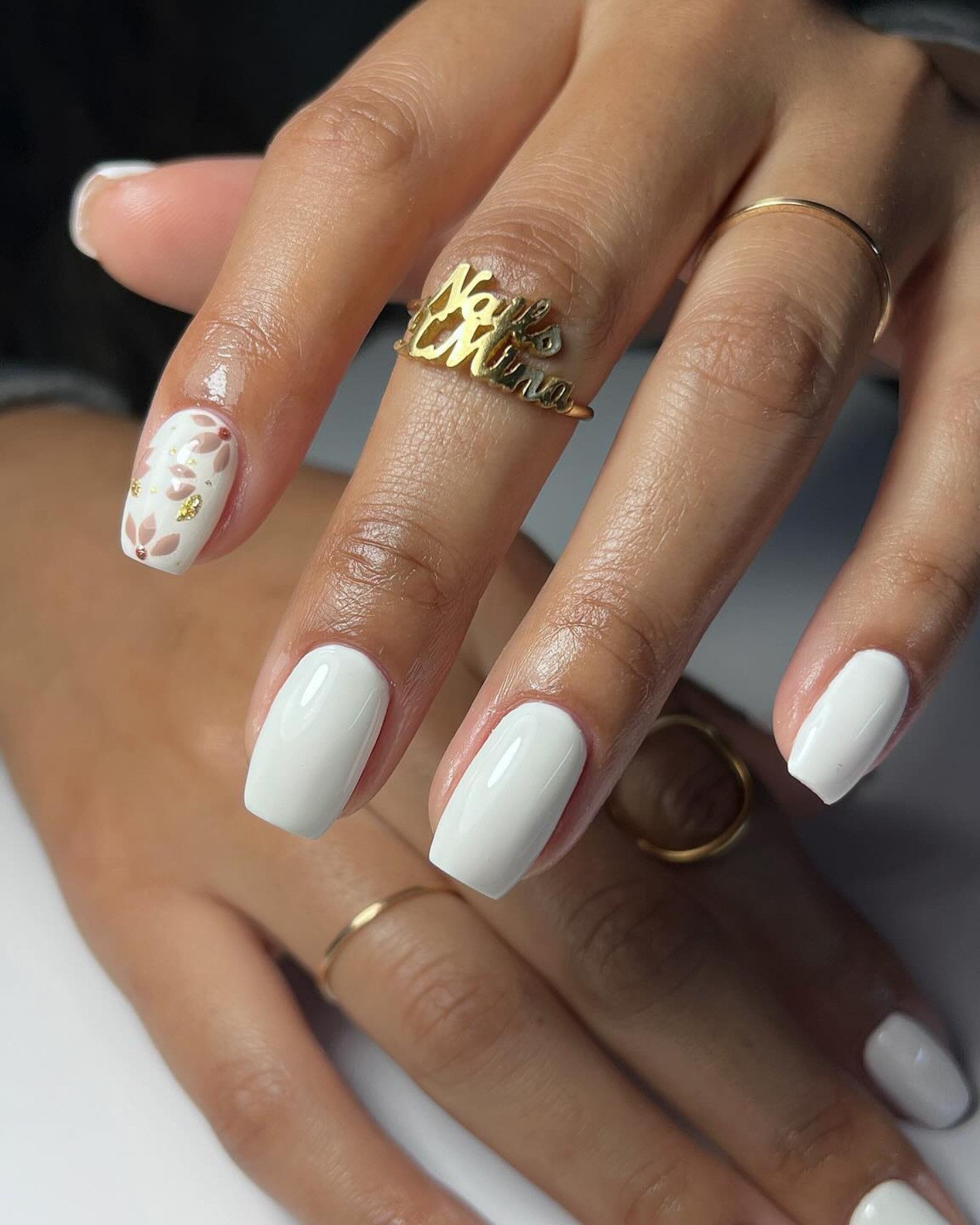 Autumn Leaves and White Nails