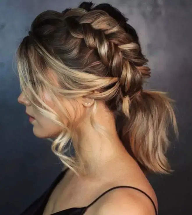 Modern Twist: The Braided Bun