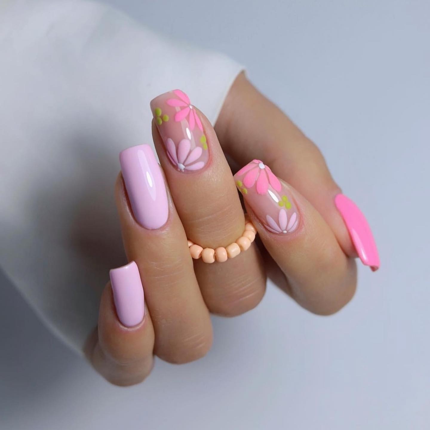 Petal Soft Pink with Floral Accents