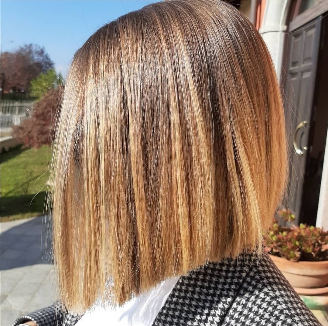 The Golden Glow of a Smooth and Glossy Bob