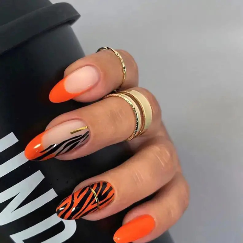 Fierce and Fiery: Tangerine Dreams with Bold Stripes