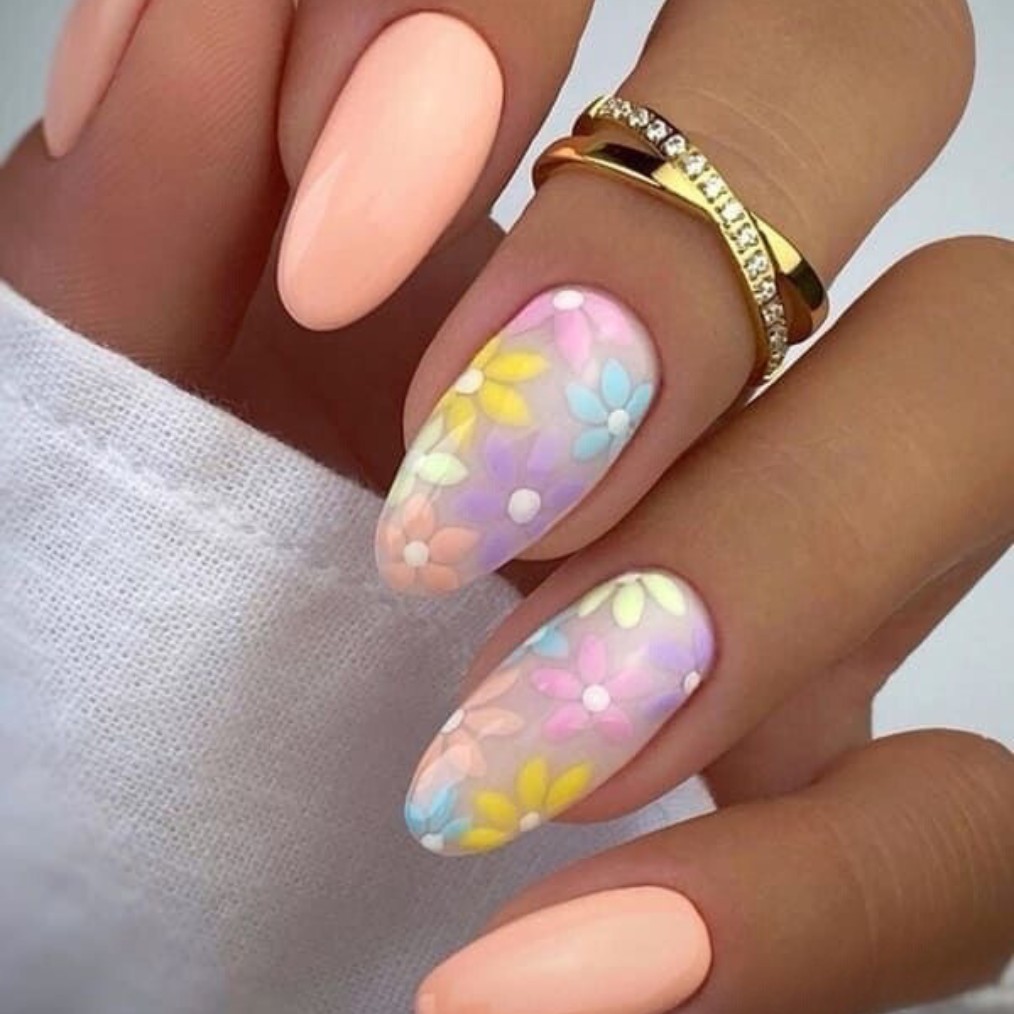 Pastel Daydream with Floral Accents