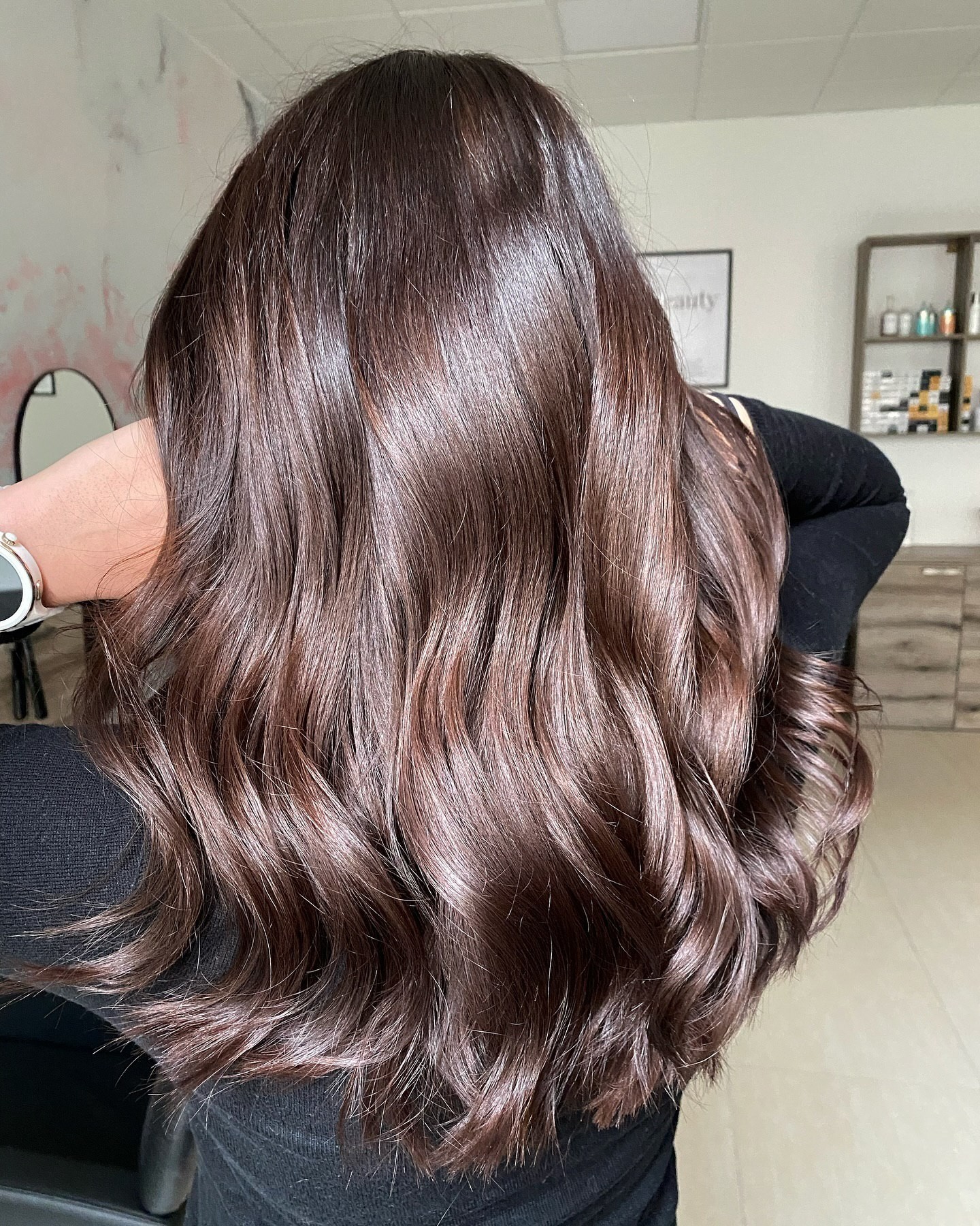 Rich Mocha with Subtle Highlights