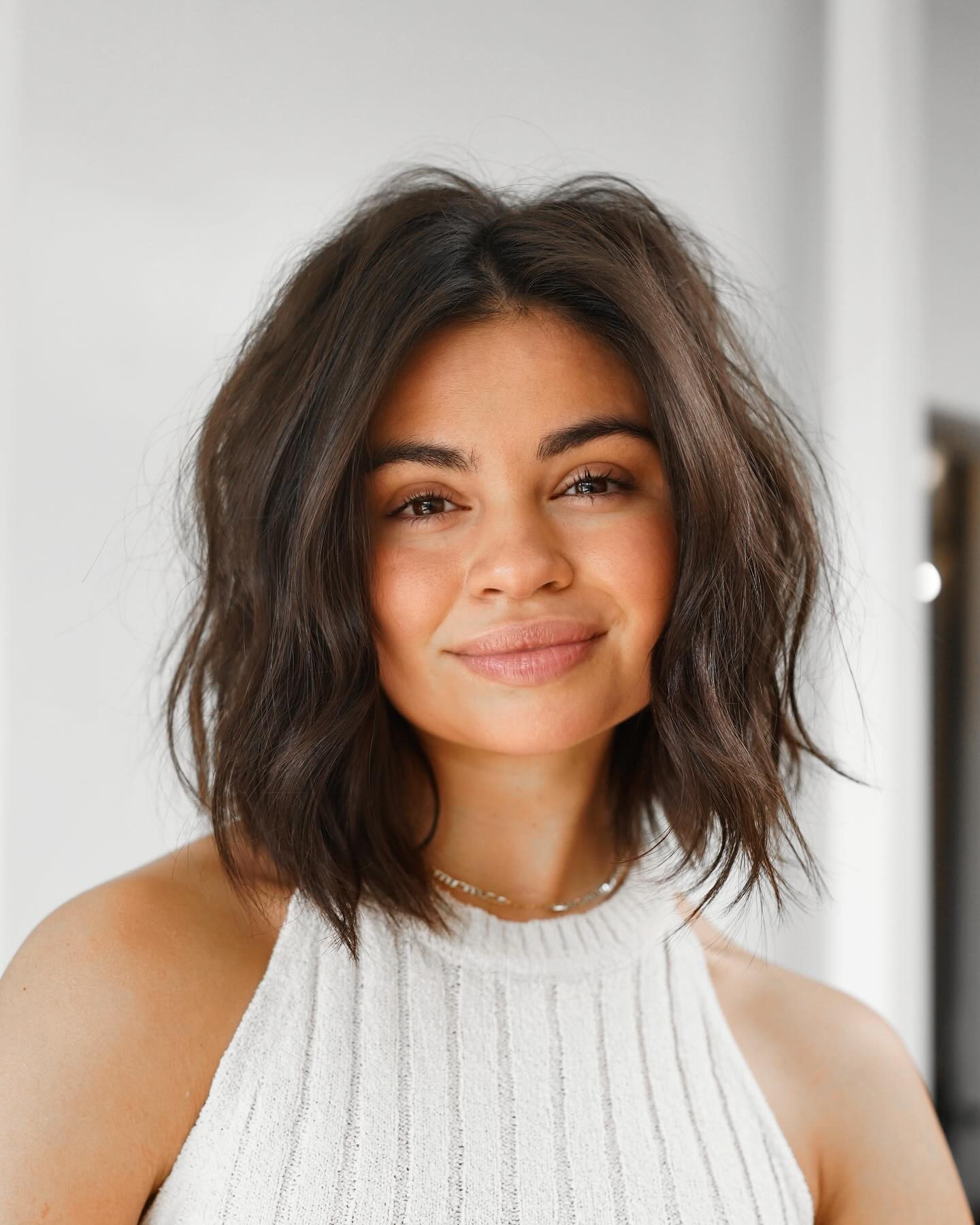 The Soft Whirl: Gentle Waves and Casual Elegance Bob