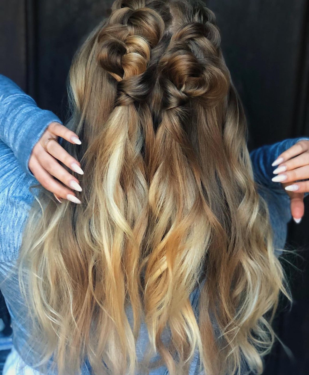 Knotted Half-Up Hairstyle